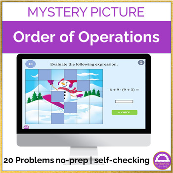 Preview of Order of Operations | Mystery Picture Digital Activity