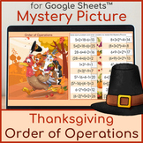 Order of Operations | Mystery Picture Thanksgiving Cats