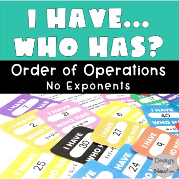 Preview of Order of Operations No Exponents Game