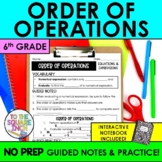 Order of Operations & Practice | Operations Guided Notes |