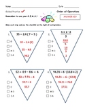Order of Operations Notes + Guided Practice Worksheet