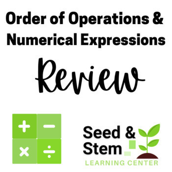 Preview of Order of Operations/Numerical Expressions Review