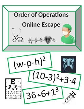Preview of Order of Operations Online ESCAPE