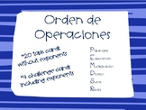 Order of Operations/ Orden de Operaciones