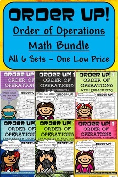 Preview of Order of Operations | Order of Operations Worksheet | Order Up! Math Bundle