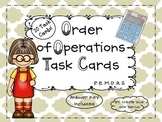 Order of Operations- P.E.M.D.A.S -Task Cards
