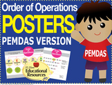 Order of Operations - PEMDAS - 2 MATH POSTERS - 24" x 36"