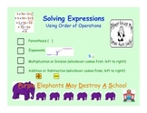 Order of Operations (PEMDAS) Anchor & Process Chart