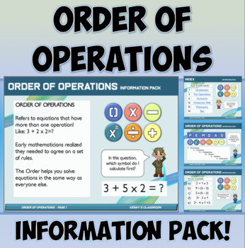 Preview of Order of Operations Presentation