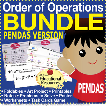 Preview of Order of Operations - PEMDAS - BUNDLE of Lessons & MORE