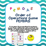 Order of Operations Game No Exponents
