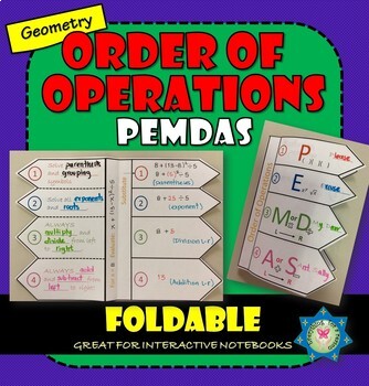 Preview of Order of Operations PEMDAS Foldable PDF + EASEL