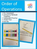 Order of Operations, PEMDAS, Interactive Notebook, Individ