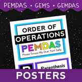 Order of Operations (PEMDAS) Math Posters - Bulletin Board