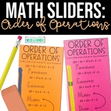 Order of Operations PEMDAS Math Slider Aid