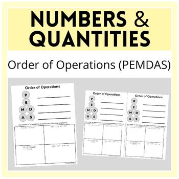 Preview of Order of Operations (PEMDAS) | INB Student Notes
