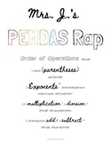 Order of Operations (PEMDAS) Rap with Motions!