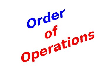 Preview of Order of Operations (PEMDAS) Solution Summary