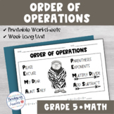 Order of Operations Worksheet Activities | PEMDAS