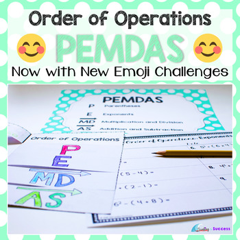 Preview of Order of Operations PEMDAS packet