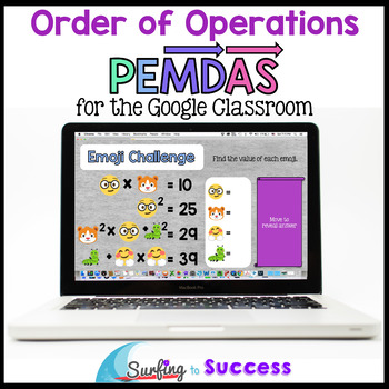 Preview of Order of Operations PEMDAS Interactive Math for the Google Classroom