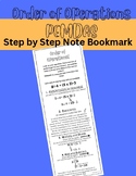 Order of Operations PEMDAS Step by Step Notes w/ examples 