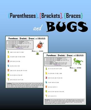 Preview of Order of Operations - Parentheses, Brackets, Braces and BUGS