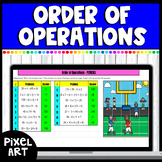 Order of Operations with Parentheses Pixel Art Math Myster
