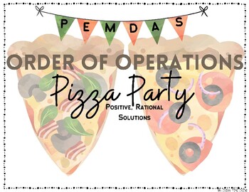 Preview of Order of Operations Pizza Slices Freebie!