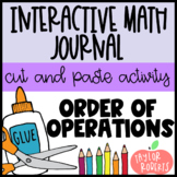 Order of Operations - 'Please Excuse My Dear Aunt Sally' Cut & Paste Activity