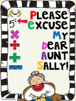 please excuse my dear aunt sally