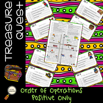 Preview of Order of Operations Positive Integers - Treasure Quest Adventure