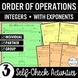 Order of Operations | Positive and Negative Integers | Exp