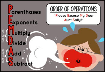 Preview of Order of Operations Poster