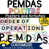 Math Classroom Decor Order of Operations Poster PEMDAS GEM
