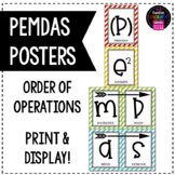 Order of Operations Posters - PEMDAS Posters