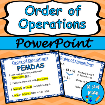 Preview of Order of Operations PowerPoint Lesson