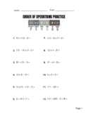 Order of Operations Practice | PEMDAS | Exponent & Square Root