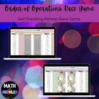 Preview of Order of Operations Race Game