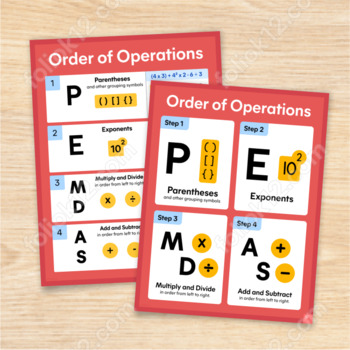 Preview of Order of Operations Resources