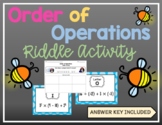 Order of Operations Riddle Activity - Positive & Negative 