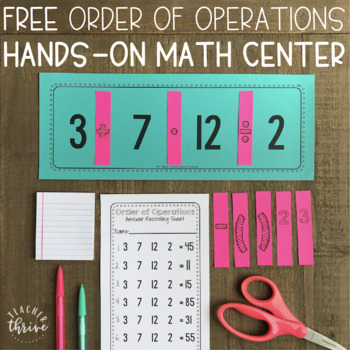 Preview of Order of Operations: Riddles for Hands-On Learning