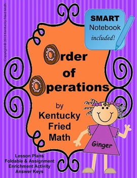 Preview of Order of Operations SMART Notebook & Interactive Notebook Middle School Math