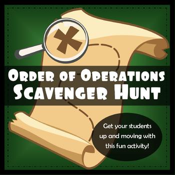 Preview of Order of Operations Scavenger Hunt Activity