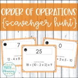 Order of Operations Scavenger Hunt Activity - CCSS 6.EE.A.2.C