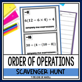 Order of Operations: Scavenger Hunt