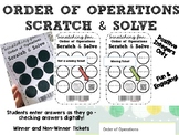 Order of Operations Scratch Off Tickets (Digital Recording