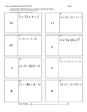 Order of Operations Seated Trail Run Activity