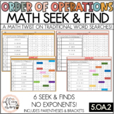 Order of Operations Seek & Find (5.OA.2)