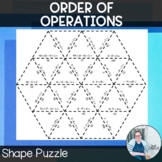 Order of Operations Shape Puzzle TEKS 6.7a CCSS 6.EE.1 - M